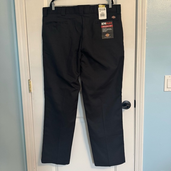 NWT Dickies Men's 874 Flex Original Fit Black Pants - Picture 6 of 10